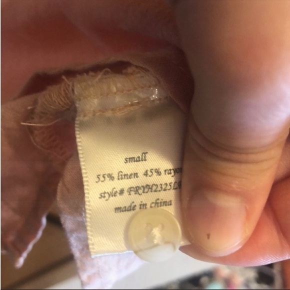 Francesca's Size Small Light Pink Open Back Top New With Tags - Picture 6 of 8